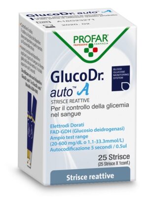 GLUCO DR AUTO GLICEMIA 25 STRISCE PROFAR